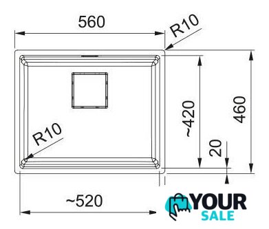 Кухонная мойка Franke Kanon KNG PRO 110-52 125.0749.656 (грецкий ореховый) - Изображение №4 — Интернет-магазин Your Sale