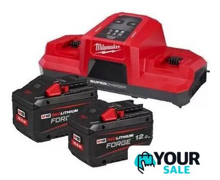 Аккумулятор с зарядным устройством Milwaukee M18 FORGENRG-122DBSC 4933498614 (18В + 18В/12 Ач) - Изображение №1 — Интернет-магазин Your Sale