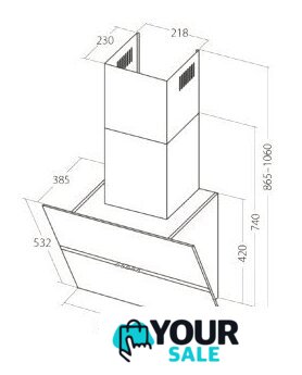 Кухонная вытяжка Akpo Venus 60 WK-4 (черный) - Изображение №3 — Интернет-магазин Your Sale