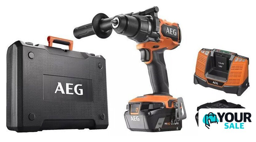 Ударная дрель-шуруповерт AEG Powertools BSB 18BL2-602K 4935481043 (с 2-мя АКБ, кейс) - Изображение №1 — Интернет-магазин Your Sale
