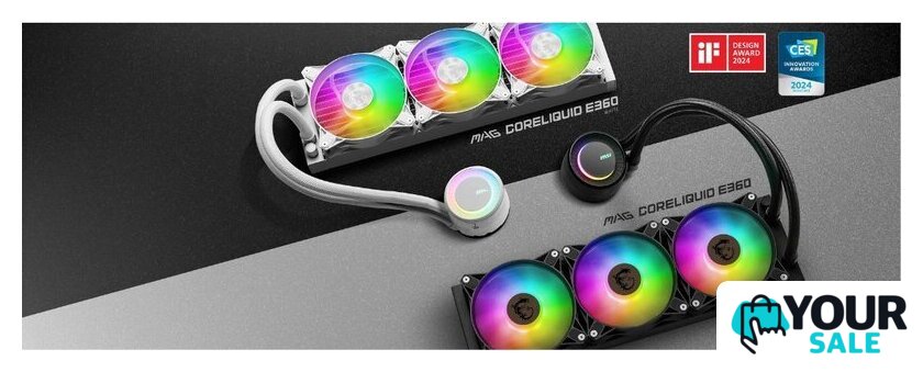 Система жидкостного охлаждения для процессора MSI MAG CoreLiquid E360 (белый) - Изображение №4 — Интернет-магазин Your Sale
