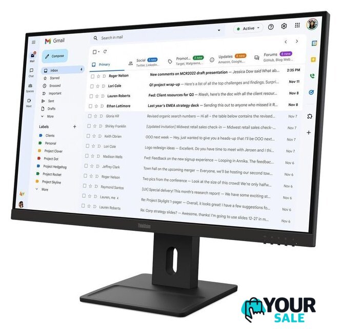 Монитор Lenovo ThinkVision E27-40 64BCMAT4EU - Изображение №2 — Интернет-магазин Your Sale
