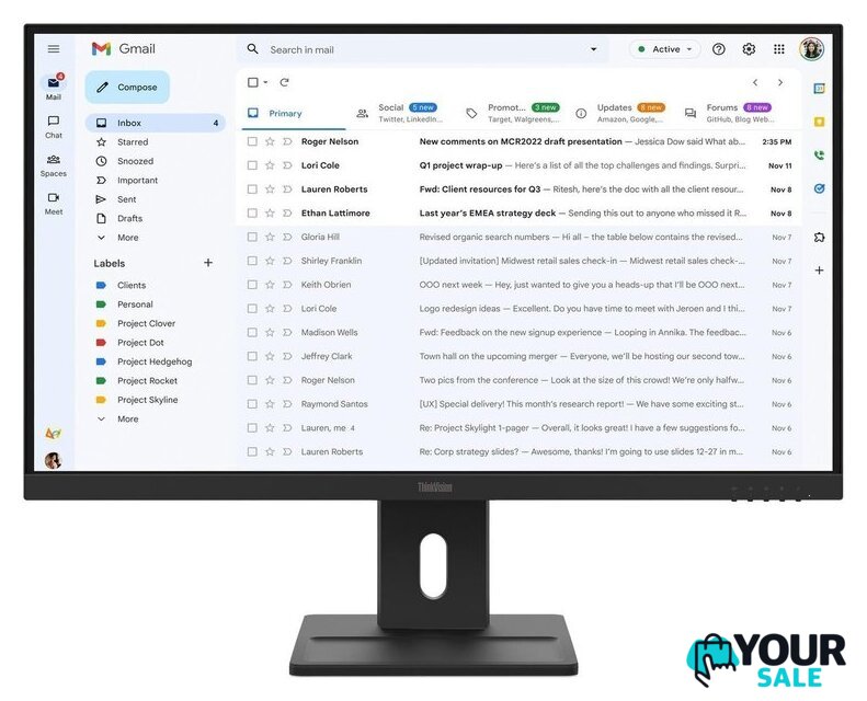 Монитор Lenovo ThinkVision E27-40 64BCMAT4EU - Изображение №1 — Интернет-магазин Your Sale