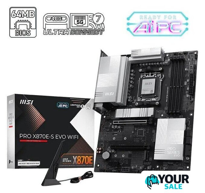 Материнская плата MSI Pro X870E-S Evo WiFi - Изображение №5 — Интернет-магазин Your Sale