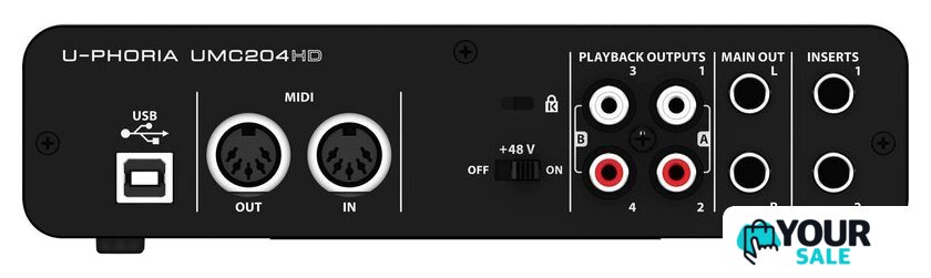  Behringer U-Phoria UMC204HD - Изображение №4 — Интернет-магазин Your Sale