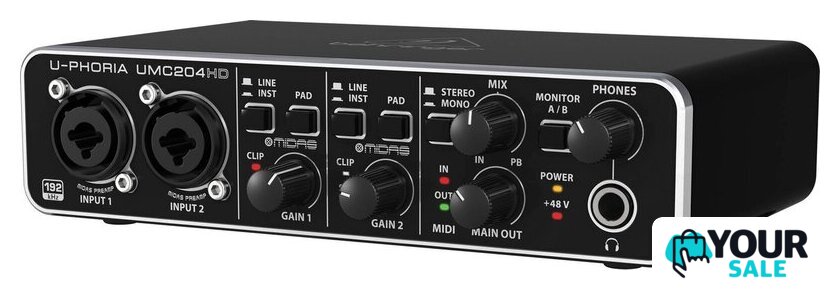 Behringer U-Phoria UMC204HD - Изображение №3 — Интернет-магазин Your Sale