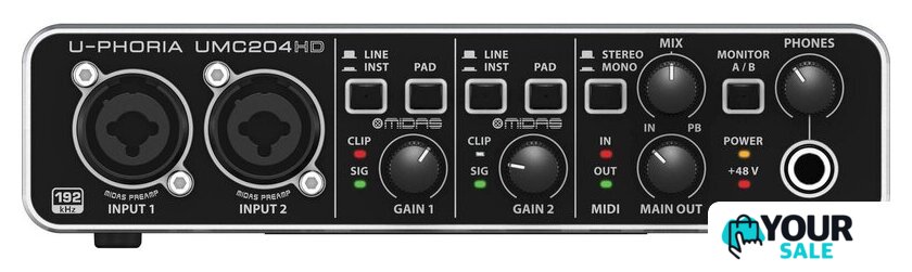  Behringer U-Phoria UMC204HD - Изображение №2 — Интернет-магазин Your Sale