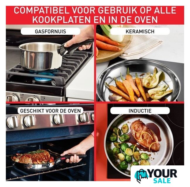Набор сковород Tefal Ingenio Emotion L8968445 - Изображение №7 — Интернет-магазин Your Sale