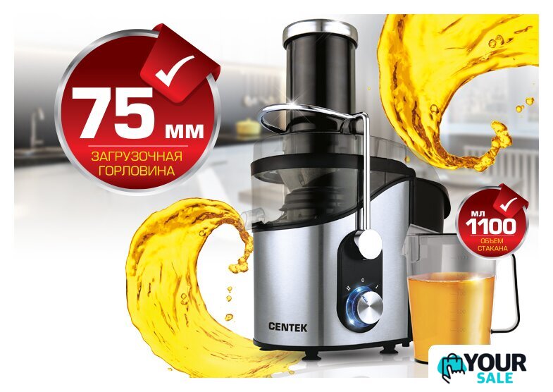 Соковыжималка CENTEK CT-1212 - Изображение №4 — Интернет-магазин Your Sale