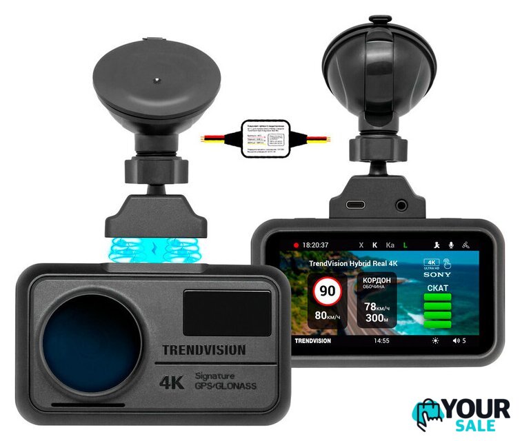 Видеорегистратор-радар детектор-GPS информатор (3в1) TrendVision Hybrid Signature Real 4K Max - Изображение №1 — Интернет-магазин Your Sale