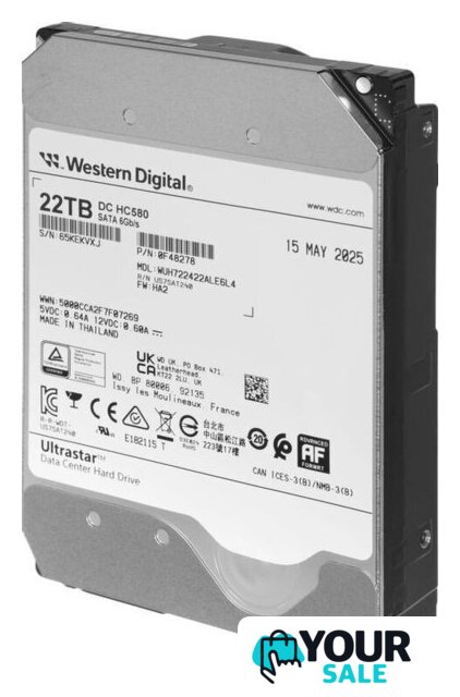 Жесткий диск WD Ultrastar DC HC580 22TB WUH722422ALE6L4 - Изображение №2 — Интернет-магазин Your Sale