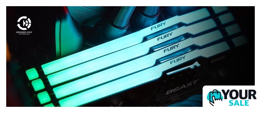 Оперативная память Kingston FURY Beast RGB 32ГБ DDR5 5200 МГц KF552C40BB2A-32 - Изображение №5 — Интернет-магазин Your Sale