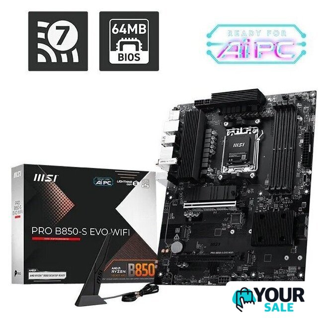 Материнская плата MSI Pro B850-S Evo WiFi - Изображение №5 — Интернет-магазин Your Sale