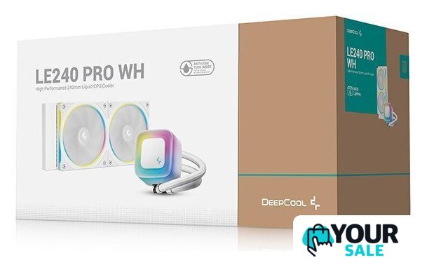 Система жидкостного охлаждения для процессора DeepCool LE240 PRO WH R-LE240PRO-WHAMMC-G-1 - Изображение №6 — Интернет-магазин Your Sale
