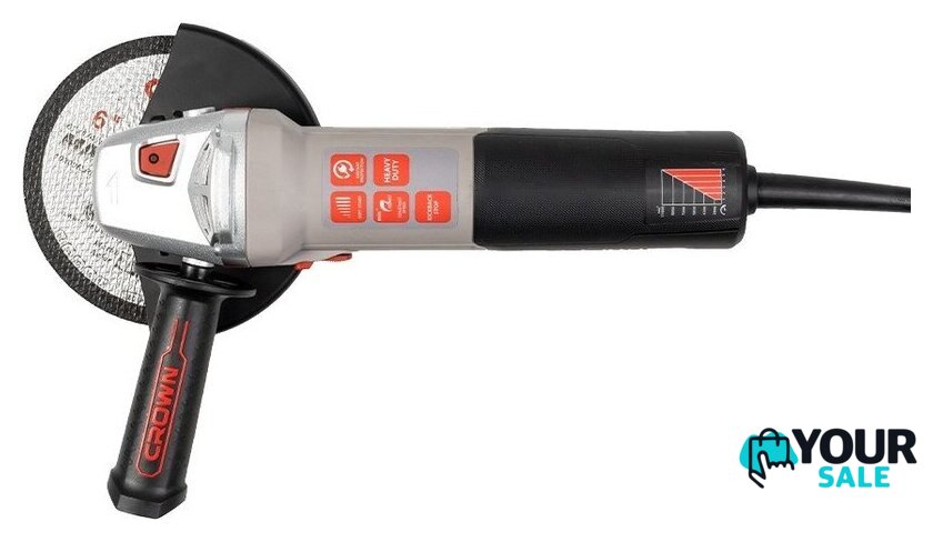 Угловая шлифмашина Crown CT13678-125RSV - Изображение №5 — Интернет-магазин Your Sale