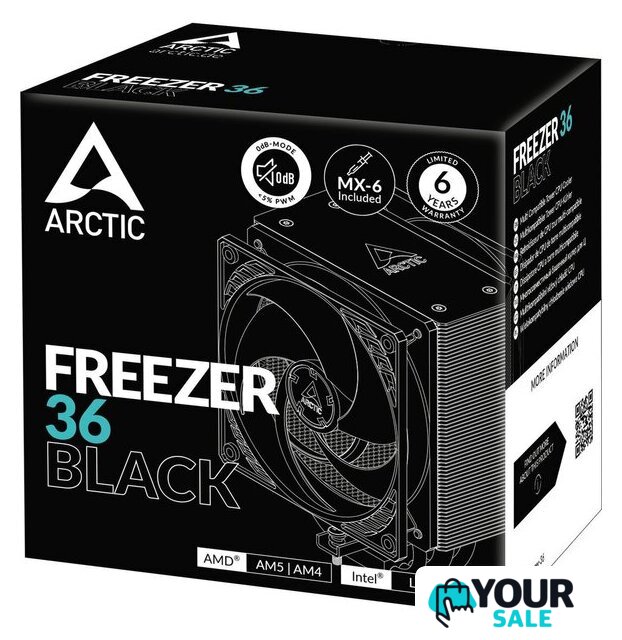 Кулер для процессора Arctic Freezer 36 Black ACFRE00123A - Изображение №7 — Интернет-магазин Your Sale