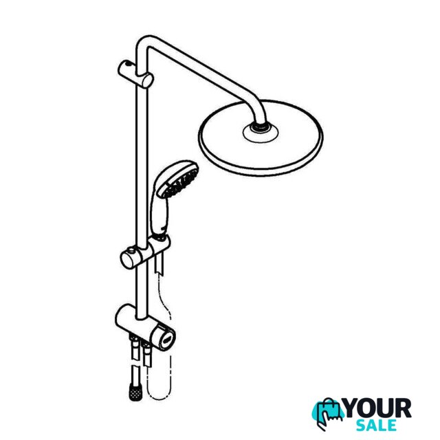 Душевая система  Grohe QuickFix Vitalio Start 250 26817000 - Изображение №10 — Интернет-магазин Your Sale