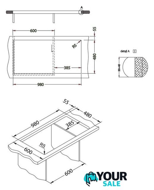 Кухонная мойка Alveus Cadit 50 1140597 - Изображение №3 — Интернет-магазин Your Sale