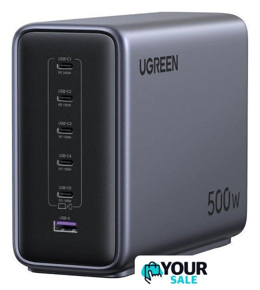 Сетевое зарядное Ugreen Nexode 500W X759 55550B - Изображение №1 — Интернет-магазин Your Sale