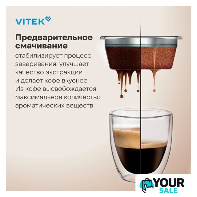 Рожковая кофеварка Vitek VT-CME1501 - Изображение №6 — Интернет-магазин Your Sale