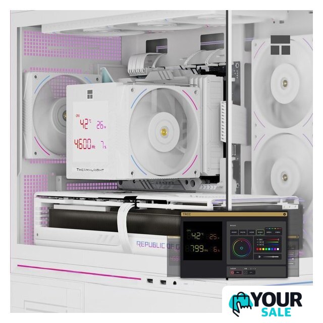 Кулер для процессора Thermalright Phantom Spirit 120 Digital SNOW (белый) - Изображение №5 — Интернет-магазин Your Sale