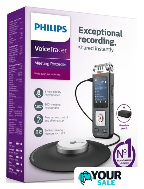 Диктофон Philips VoiceTracer DVT8115 - Изображение №11 — Интернет-магазин Your Sale