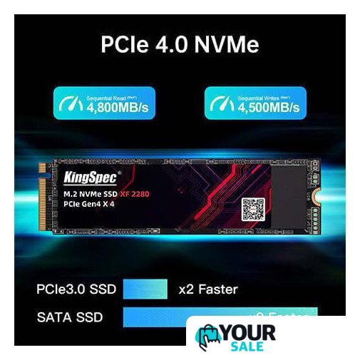 SSD KingSpec PCle 4.0 XF Series 512GB - Изображение №5 — Интернет-магазин Your Sale