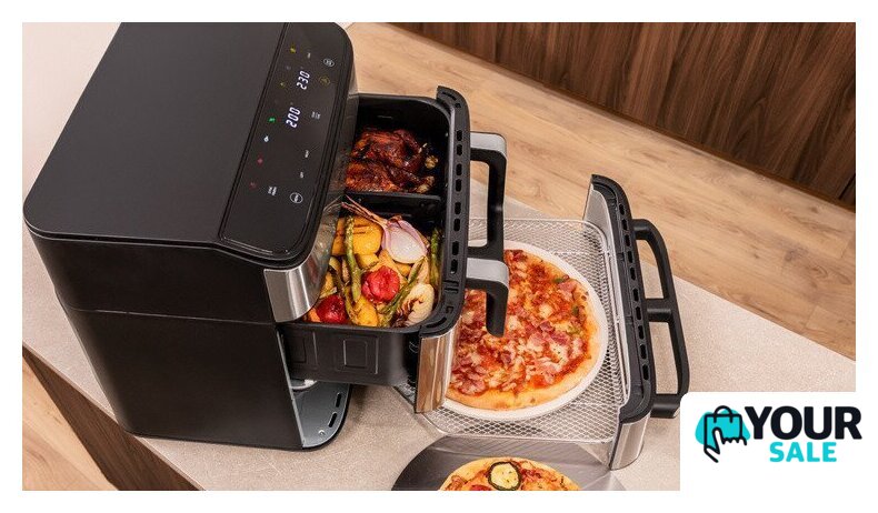 Аэрогриль (аэрофритюрница) Cecotec Cecofry FoodCourt 18000 4Pizza - Изображение №7 — Интернет-магазин Your Sale