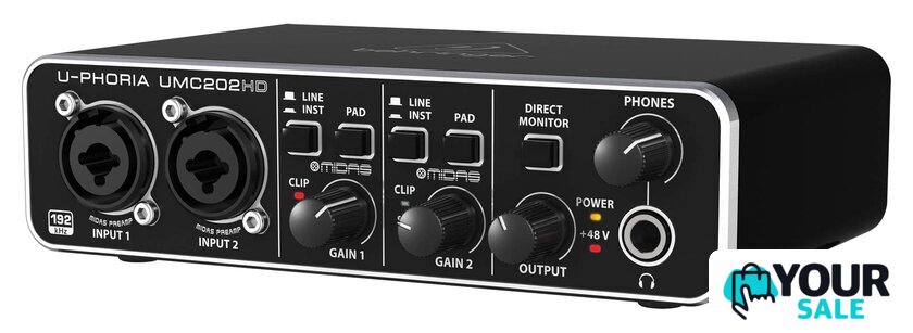Аудиоинтерфейс Behringer U-Phoria UMC202HD - Изображение №3 — Интернет-магазин Your Sale