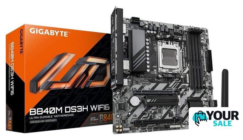 Материнская плата Gigabyte B840M DS3H WiFi6 - Изображение №4 — Интернет-магазин Your Sale