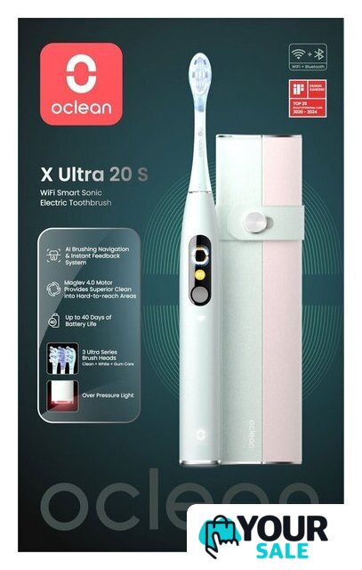 Электрическая зубная щетка Oclean X Ultra 20 (мятно-зеленый) - Изображение №6 — Интернет-магазин Your Sale