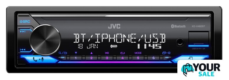 USB-магнитола JVC KD-X482BT - Изображение №1 — Интернет-магазин Your Sale