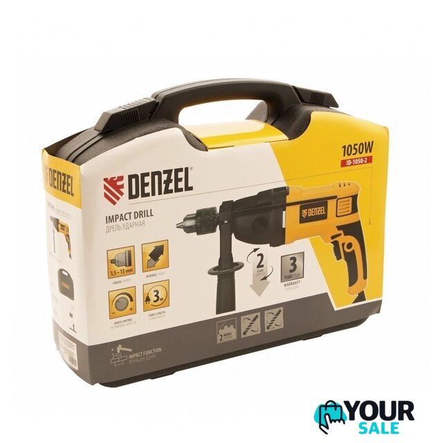 Ударная дрель Denzel ID-1050-2 - Изображение №8 — Интернет-магазин Your Sale