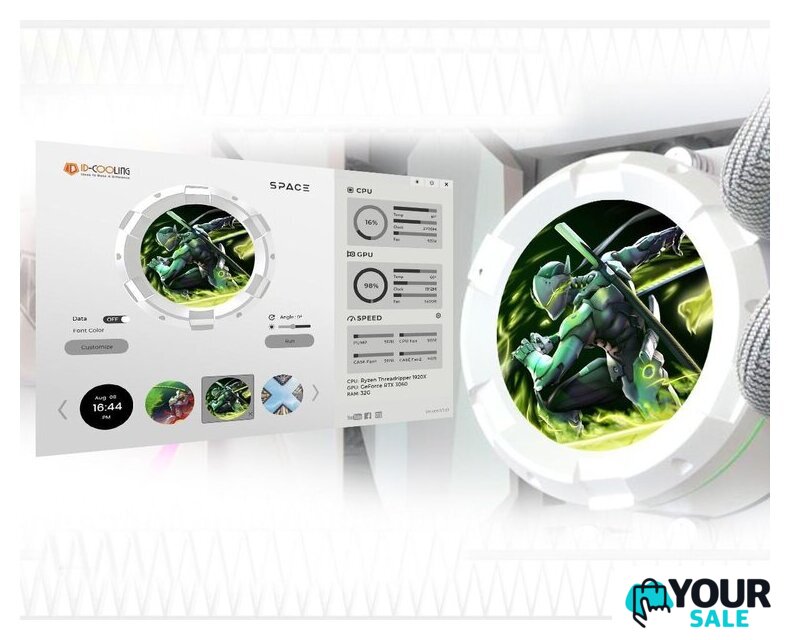 Система жидкостного охлаждения для процессора ID-Cooling Space SL360 XE WHITE - Изображение №8 — Интернет-магазин Your Sale
