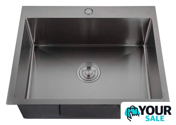 Кухонная мойка GranFest Metal нержавеющая сталь AISI 304 PVD GF-6045 Графит (с сифоном) - Изображение №1 — Интернет-магазин Your Sale