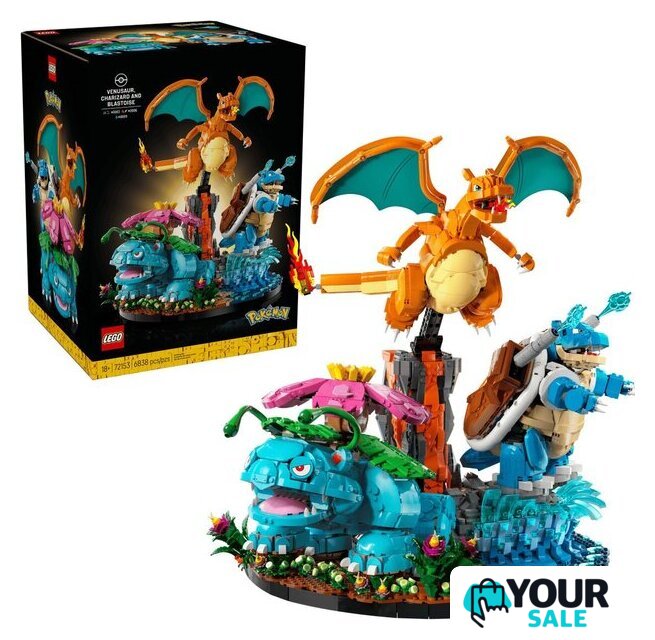 Конструктор LEGO Pokemon 72153 Венузавр, Чаризард и Бластойз - Изображение №1 — Интернет-магазин Your Sale