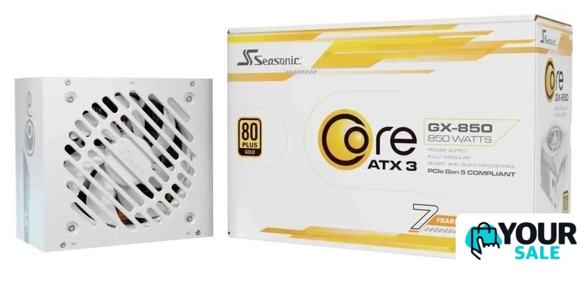 Блок питания Seasonic Core GX-850 White ATX 3.1 2024 SRP-CGX851-A5A32SF-W - Изображение №10 — Интернет-магазин Your Sale