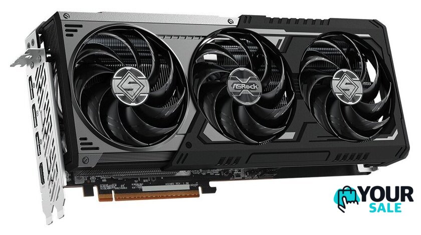 Видеокарта ASRock Radeon RX 9070 GRE Steel Legend Dark 12GB OC RX9070GRE SLD 12GO - Изображение №3 — Интернет-магазин Your Sale