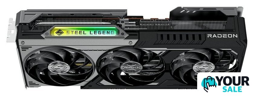 Видеокарта ASRock Radeon RX 9070 GRE Steel Legend Dark 12GB OC RX9070GRE SLD 12GO - Изображение №4 — Интернет-магазин Your Sale