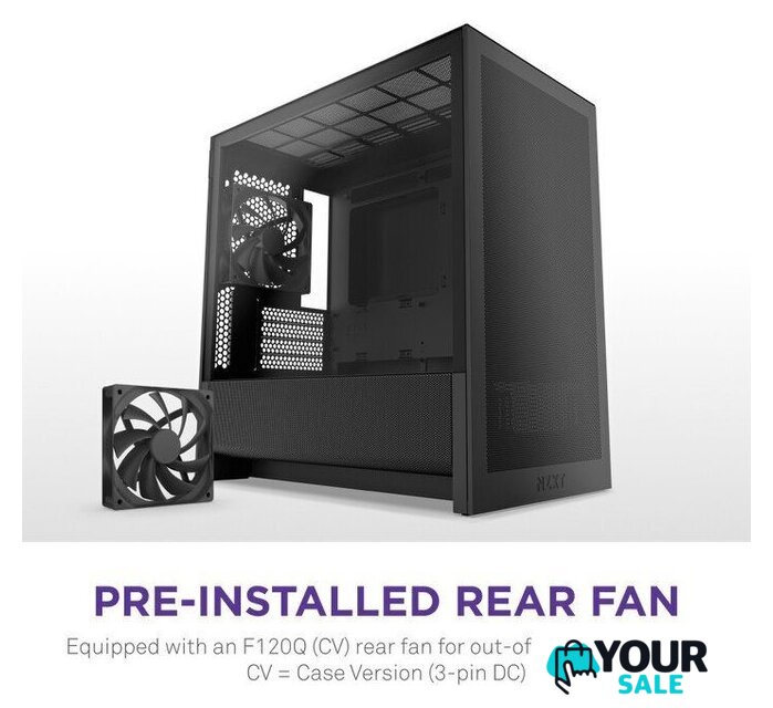 Корпус NZXT H3 Flow CC-H31FB-01 - Изображение №9 — Интернет-магазин Your Sale