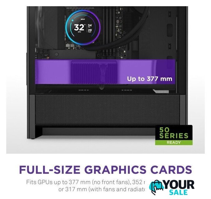 Корпус NZXT H3 Flow CC-H31FB-01 - Изображение №5 — Интернет-магазин Your Sale