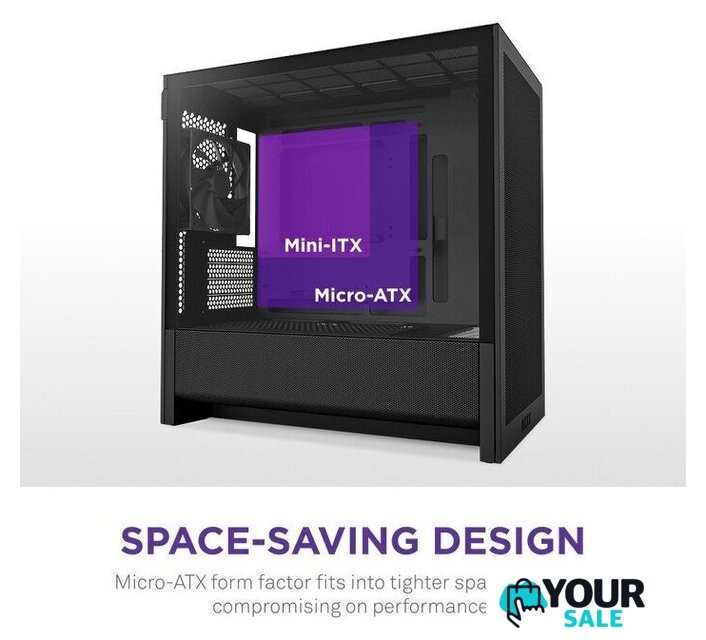 Корпус NZXT H3 Flow CC-H31FB-01 - Изображение №3 — Интернет-магазин Your Sale