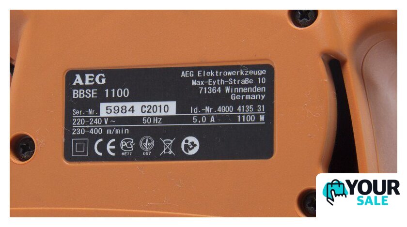 Ленточная шлифмашина AEG Powertools BBSE 1100 - Изображение №3 — Интернет-магазин Your Sale