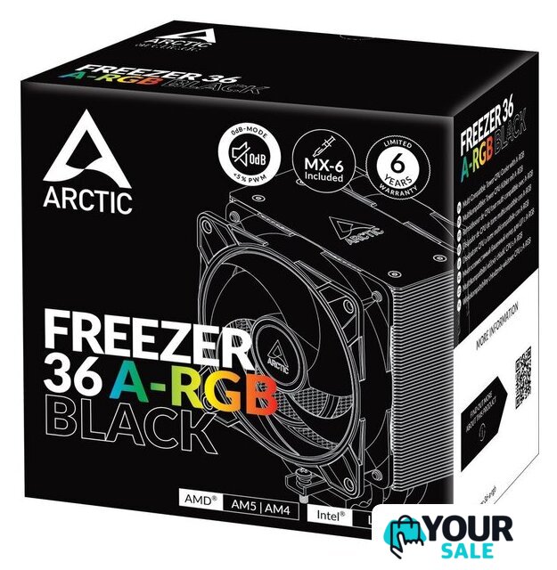 Кулер для процессора Arctic Freezer 36 A-RGB Black ACFRE00124A - Изображение №10 — Интернет-магазин Your Sale