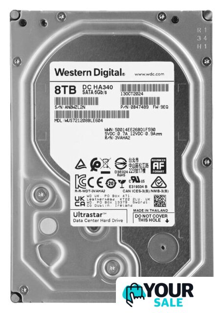 Жесткий диск WD Ultrastar DC HA340 8TB WUS721208BLE6L4 - Изображение №1 — Интернет-магазин Your Sale