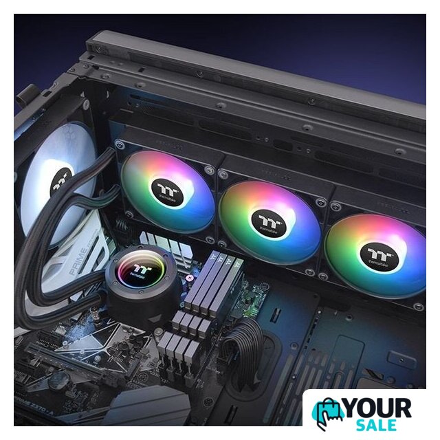 Система жидкостного охлаждения для процессора Thermaltake TH360 V2 ARGB CL-W362-PL12SW-A - Изображение №5 — Интернет-магазин Your Sale