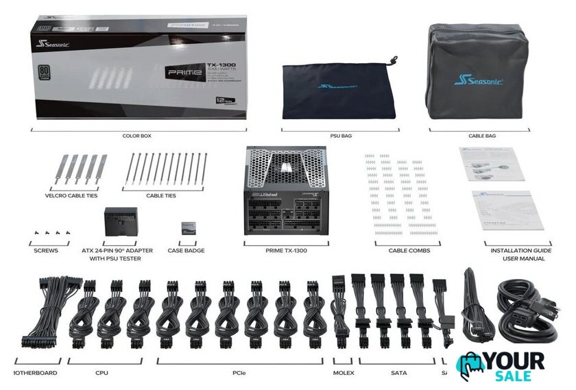 Блок питания Seasonic Prime TX-1300 ATX 3.1 2025 SSR-1300TR2 - Изображение №10 — Интернет-магазин Your Sale