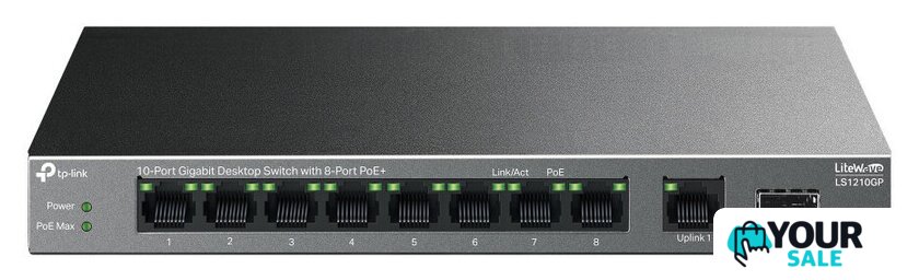 Неуправляемый коммутатор TP-Link LiteWave LS1210GP V1 - Изображение №1 — Интернет-магазин Your Sale