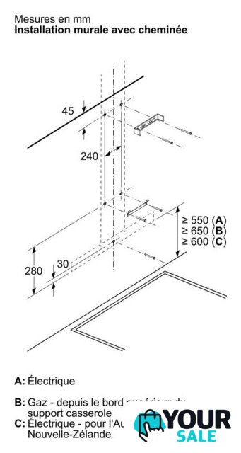 Кухонная вытяжка Bosch Serie 2 DWB93BC30 - Изображение №13 — Интернет-магазин Your Sale