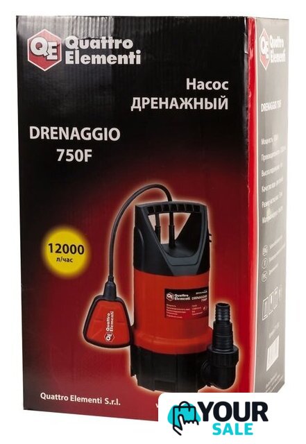 Дренажный насос Quattro Elementi Drenaggio 750 F - Изображение №2 — Интернет-магазин Your Sale